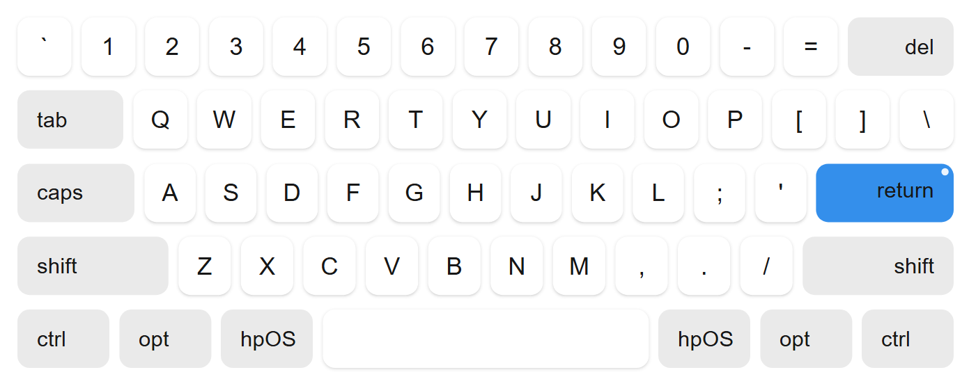 Keyboard UI preview